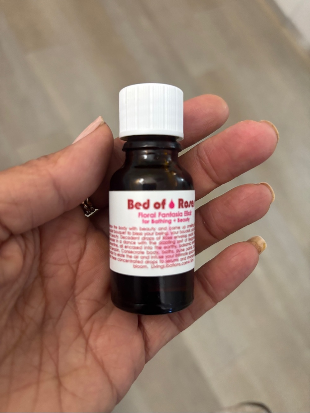 Bed of Roses Floral Body Oil — Pink rose Scented for beauty or bath